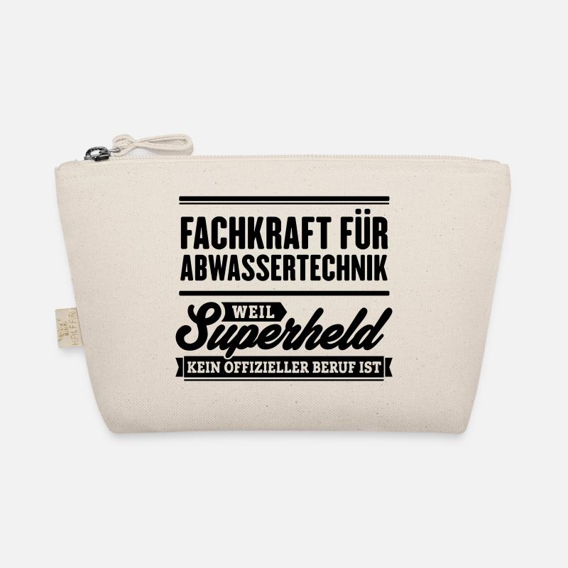 Superheld Fachkraft Abwassertechnik - Bio-Täschchen - Natur