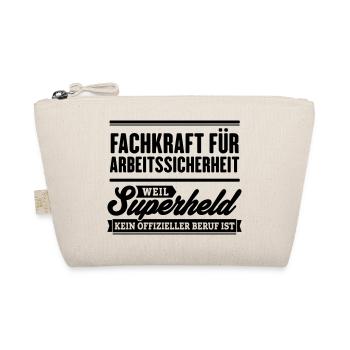 Superheld Fachkraft Arbeitssicherheit - Bio-Täschchen - Natur - Vorne
