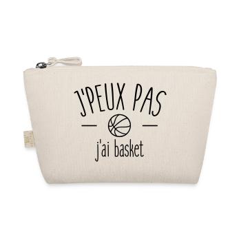 Je peux pas j'ai basket - Trousse biologique - nature - Devant