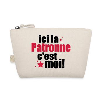 ICI La patronne C'est moi - Trousse biologique - nature - Devant