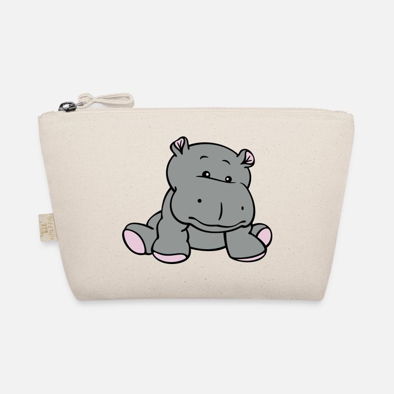 Hippo- / Nilpferd- / Flusspferd-Baby (3C) Bio-Täschchen