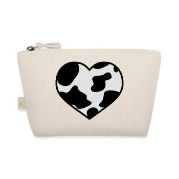 i love cow | ich liebe Kuh | Wildlove - Organic Pouch - nature - Front