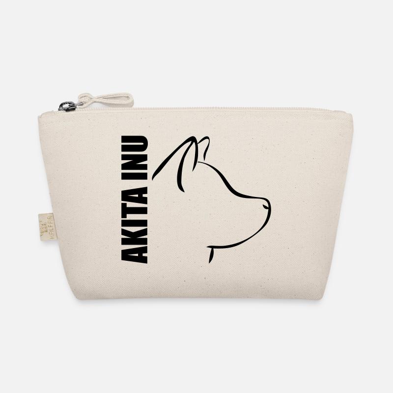 AKITA INU PROFIL - Bio-Täschchen - Natur
