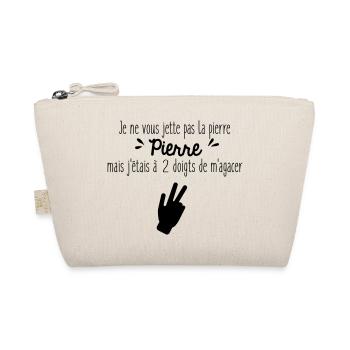 Je ne vous jette pas la pierre Pierre - Trousse biologique - nature - Devant