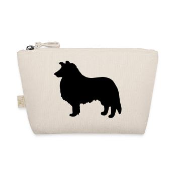 Collie Dog - Organic Pouch - nature - Front
