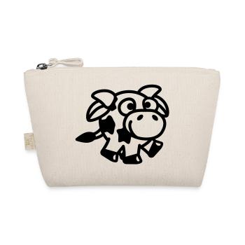smiley_cow_1c - Organic Pouch - nature - Front