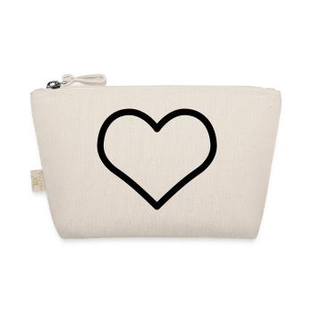 Corazone love heart Herz Liebe amor valentine - Organic Pouch - nature - Front