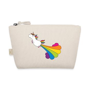 Pupsendes Einhorn - Bio-Täschchen - Natur - Vorne