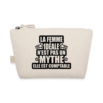 la femme idéale n'est pas mythe elle est comptable - Trousse biologique - nature - Devant