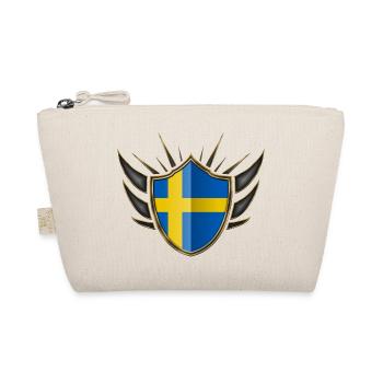 Suède Drapeau Gold Crest 014 - Trousse biologique - nature - Devant