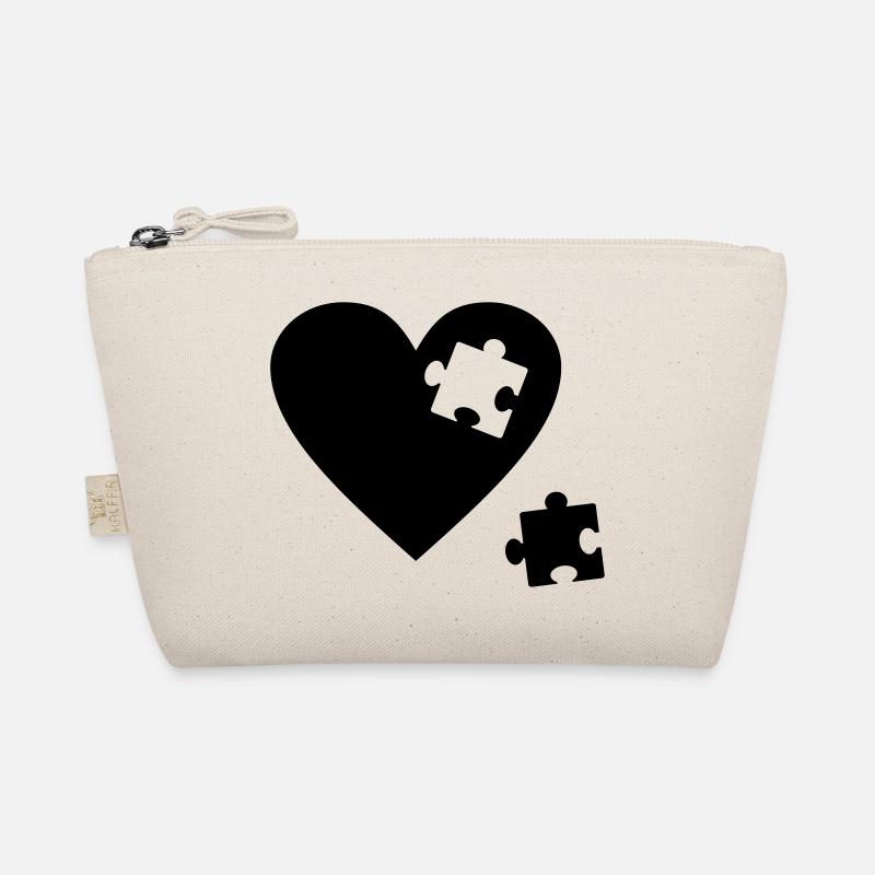 Heart puzzle Organic Pouch