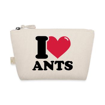 I Love Ants - Ameisen - Ameise - Bio-Täschchen - Natur - Vorne