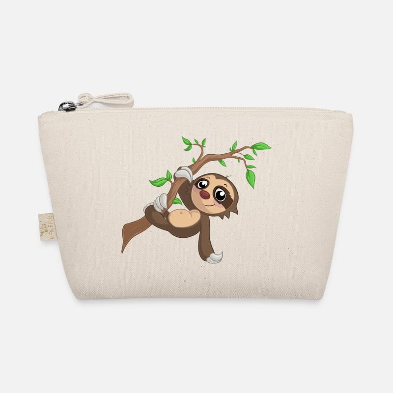 Hanging cartoon sloth Organic Pouch