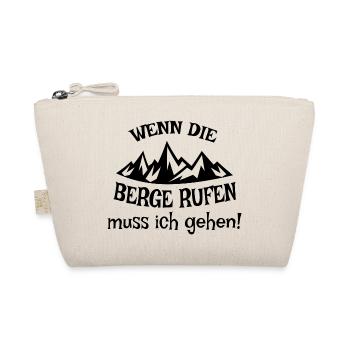 Wenn Die berge rufen muss ich gehen - Bio-Täschchen - Natur - Vorne