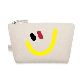 EM2018 DE (Smiley) - Bio-Täschchen - Natur - Vorne