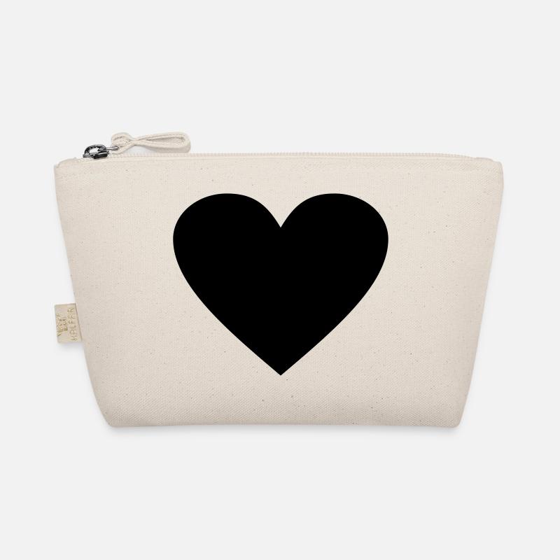 Schwarzes Herz Awesomeelement Bio-Täschchen