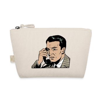 man on phone - Organic Pouch - nature - Front
