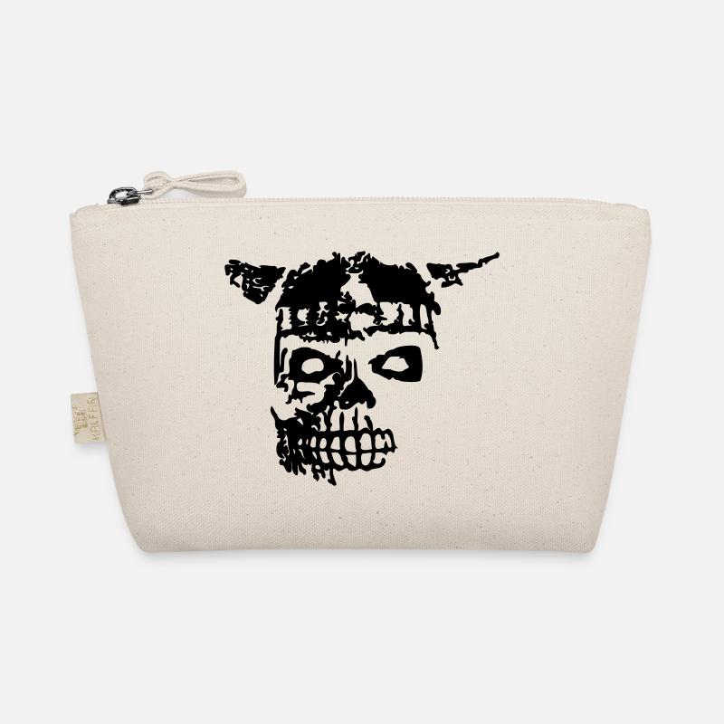 Viking Skull 1 - Organic Pouch - nature