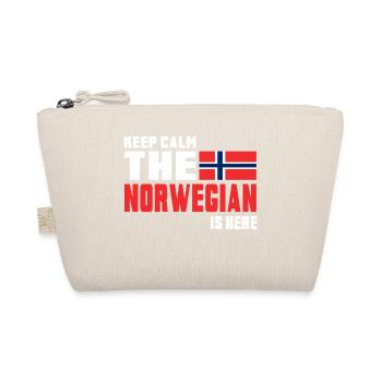 Keep Calm The Norwegian / Norway / Gift - Organic Pouch - nature - Front