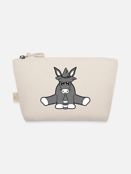 bayern hut bier alkohol party feiern f - Bio-Täschchen - Natur - Vorne