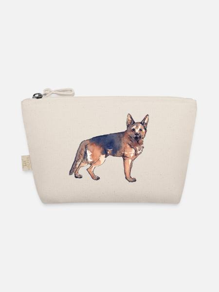 Deutscher Schäferhund - Bio-Täschchen - Natur - Vorne