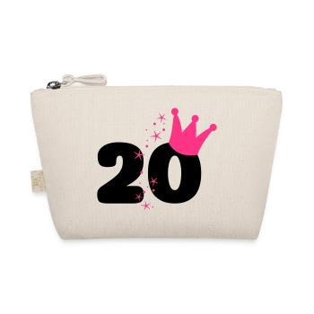 20 20th birthday princess crown - Organic Pouch - nature - Front