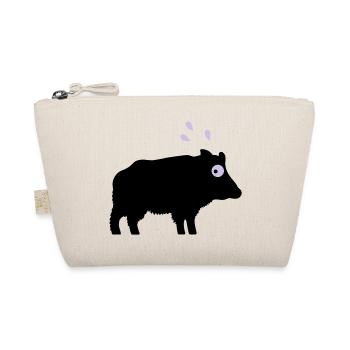 Angstschwitzendes Wildschwein - Bio-Täschchen - Natur - Vorne