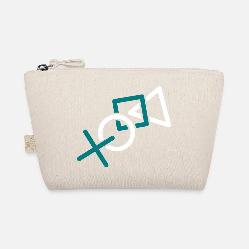 controller silhouette cool X square triangle symbols g Organic Pouch