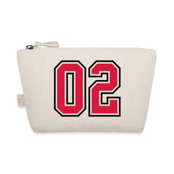 02 sports jersey football number - Bio-Täschchen - Natur - Vorne
