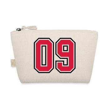 09 sports jersey football number - Organic Pouch - nature - Front