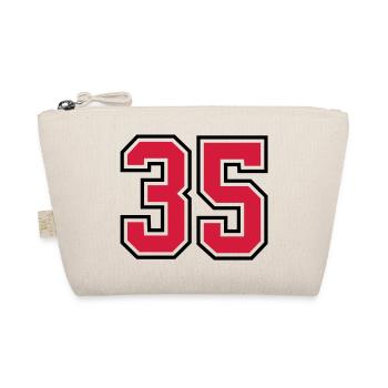 35 sports jersey football number - Bio-Täschchen - Natur - Vorne
