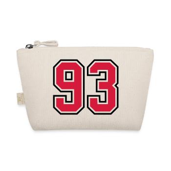 93 sports jersey football number - Organic Pouch - nature - Front