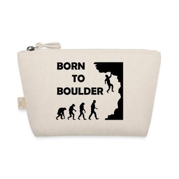 Born to Boulder - Bio-Täschchen - Natur - Vorne