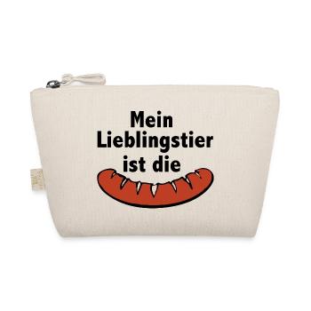 Mein Lieblingstier ist die Bratwurst - Bio-Täschchen - Natur - Vorne