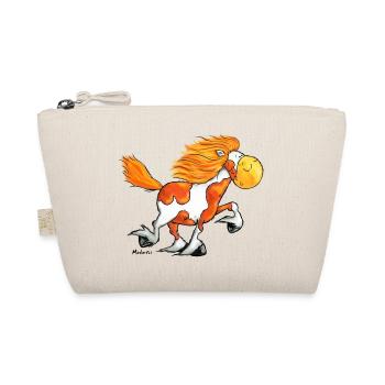 „Icelandic Power“ -Icelandic Horse - Organic Pouch - nature - Front