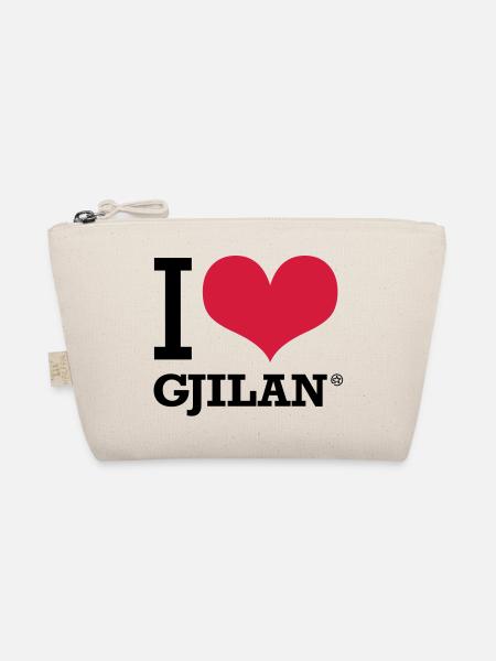 I LOVE GJILAN - Bio-Täschchen - Natur - Vorne