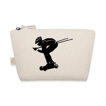 nordic cross skating - Organic Pouch - nature - Front
