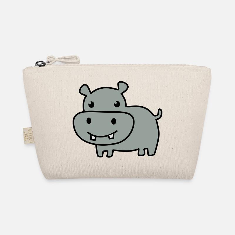 cute hippo color - Bio-Täschchen - Natur