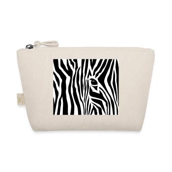 Zebrastreifen / zebra stripes (3c) - Bio-Täschchen - Natur - Vorne