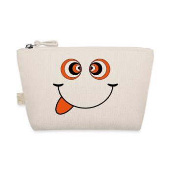 trippy smiley - Organic Pouch - nature - Front