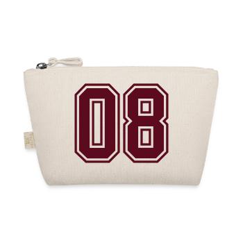 08 sports jersey football number mono - Bio-Täschchen - Natur - Vorne
