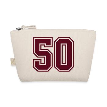 50 sports jersey football number mono - Bio-Täschchen - Natur - Vorne