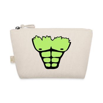 muscle_chest_wu2 - Bio-Täschchen - Natur - Vorne