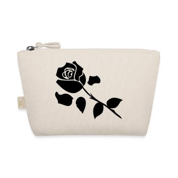 Black Rose flora - Organic Pouch - nature - Front