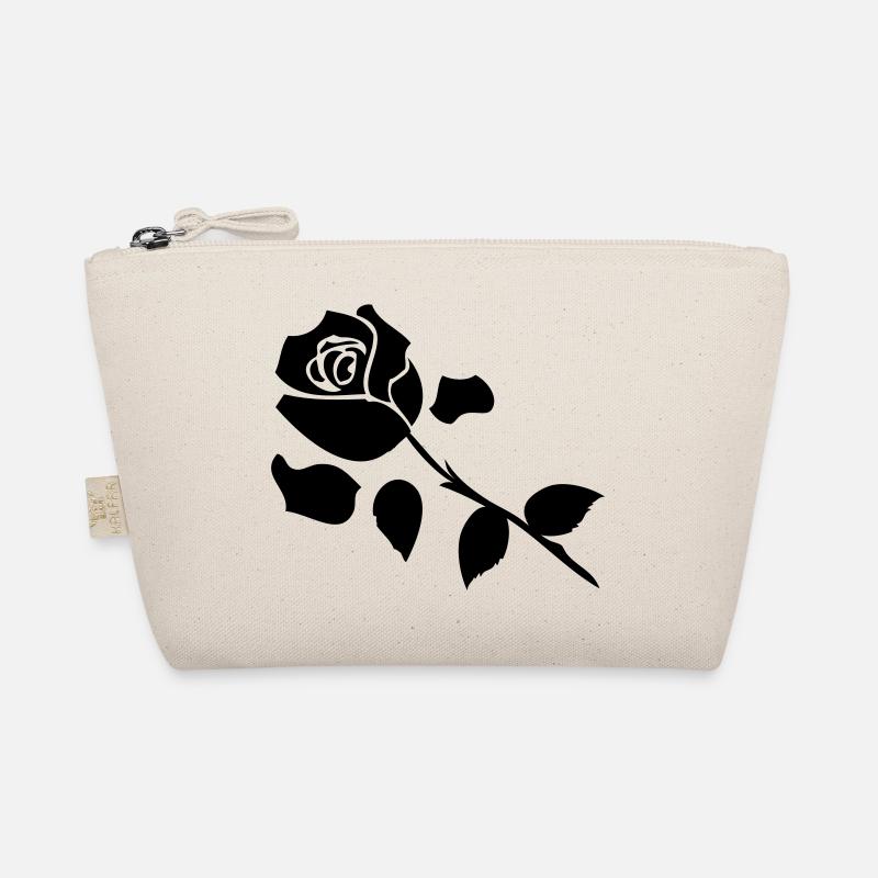 Black Rose Flora - Bio-Täschchen - Natur