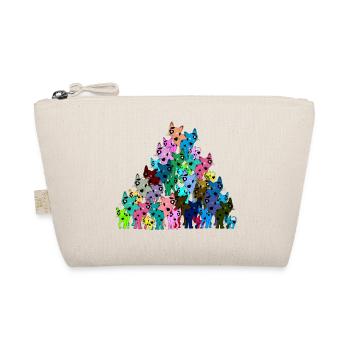Cats Cats Cats in colorful color patterns Children - Organic Pouch - nature - Front