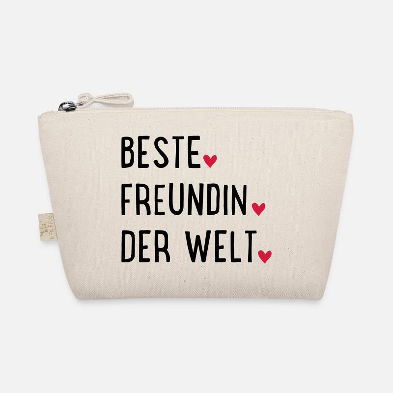 Beste Freundin - Bio-Täschchen - Natur