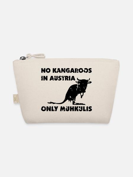 No Kangaroos in Austria R - Bio-Täschchen - Natur - Vorne