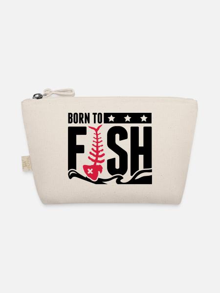born_to_fish_fe2 - Organic Pouch - nature - Front