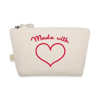Made with love - Bio-Täschchen - Natur - Vorne